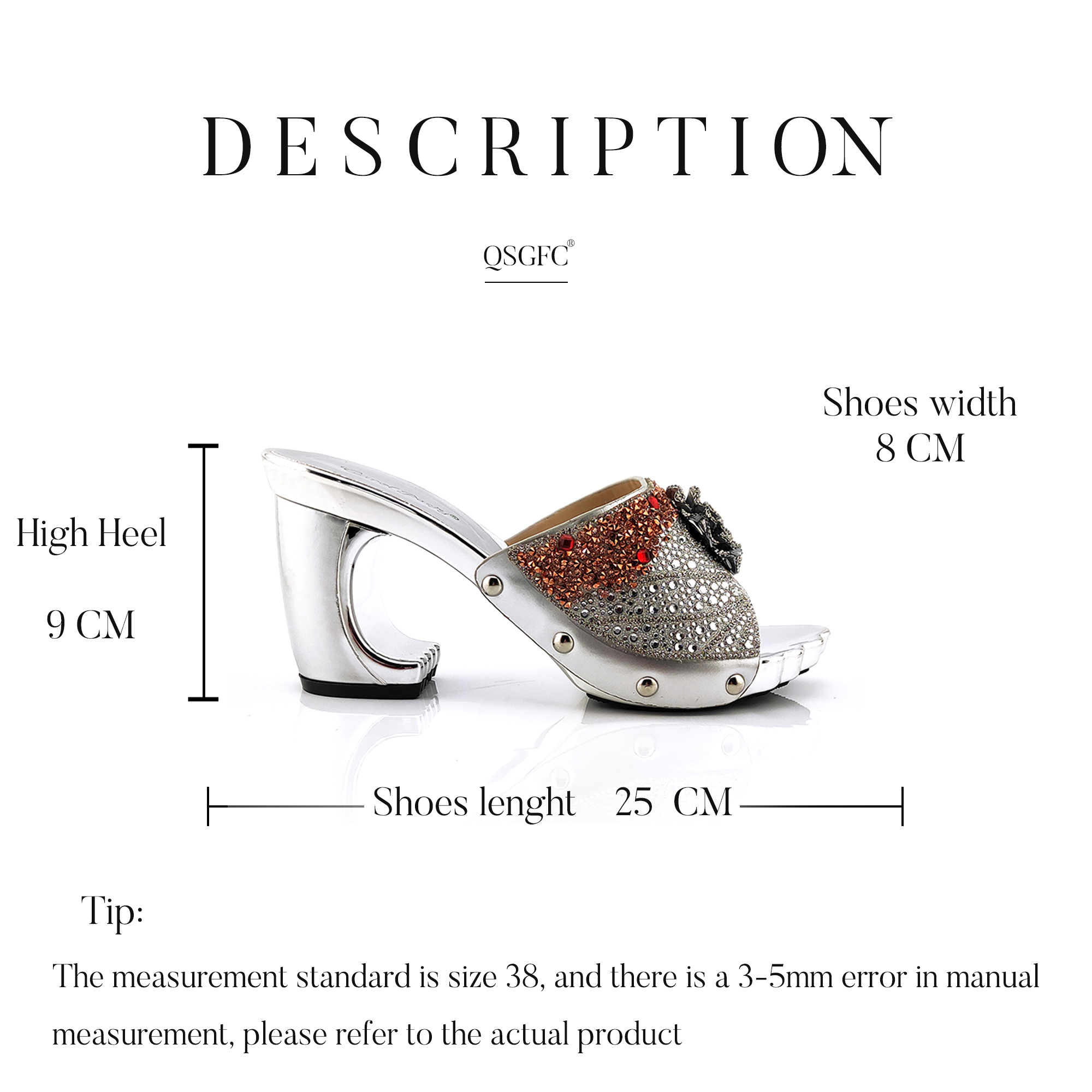 New Arrival Fashion Hot Selling Elegant Italian Design Floral Metal Decoration Style Lady Shoes and Bag in Party Wedding