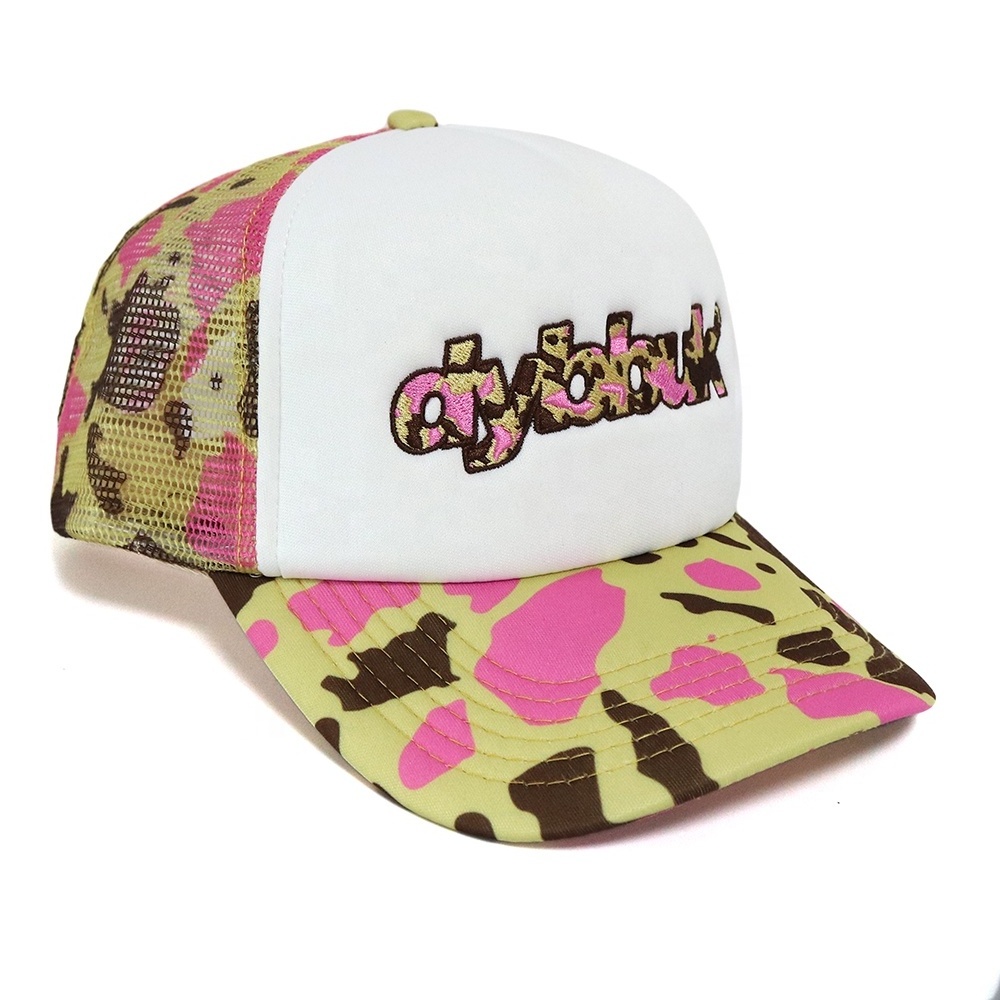 High Quality Wholesale cap Custom 6 Panel foam structured trucker cap with Embroidery Logo