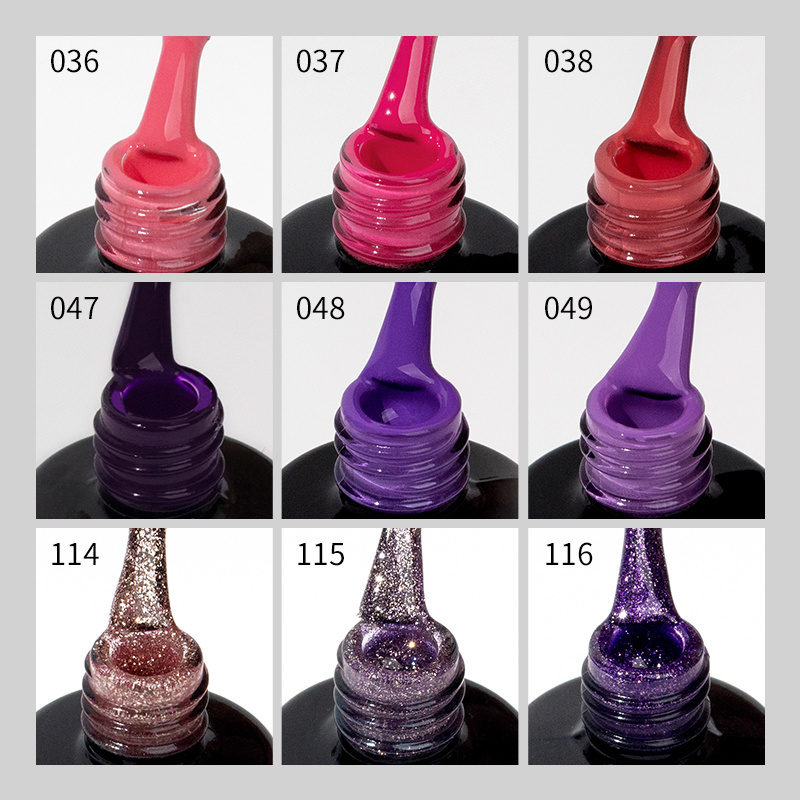 OEM 252 Colors Gel nail Polish Private Label UV Gel Semi Cured Long Lasting Soak off Gel Polish