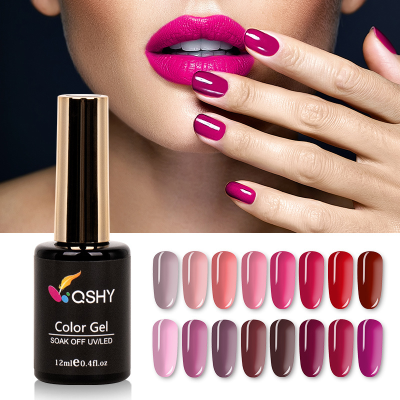 OEM 252 Colors Gel nail Polish Private Label UV Gel Semi Cured Long Lasting Soak off Gel Polish