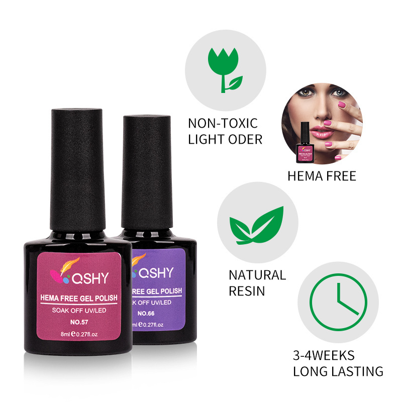 hema free gel oem private label nail salon uv led gel 252 color gel nail polish set soak off light color nail polish custom logo