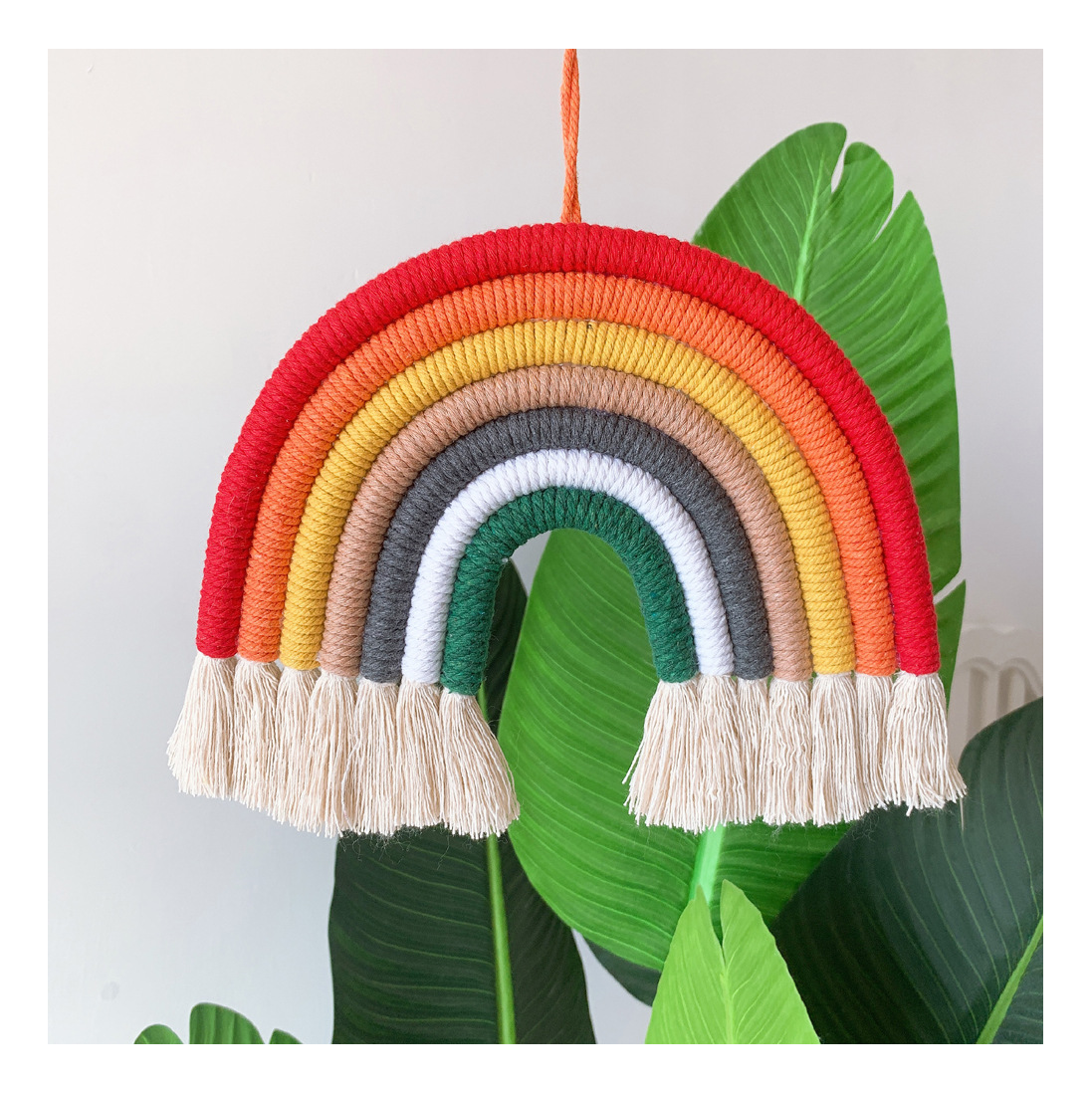 boho rainbow nursery decor wall art sign bedroom decoration rainbow tassels rainbow wall decor