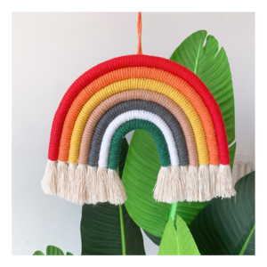 boho rainbow nursery decor wall art sign bedroom decoration rainbow tassels rainbow wall decor