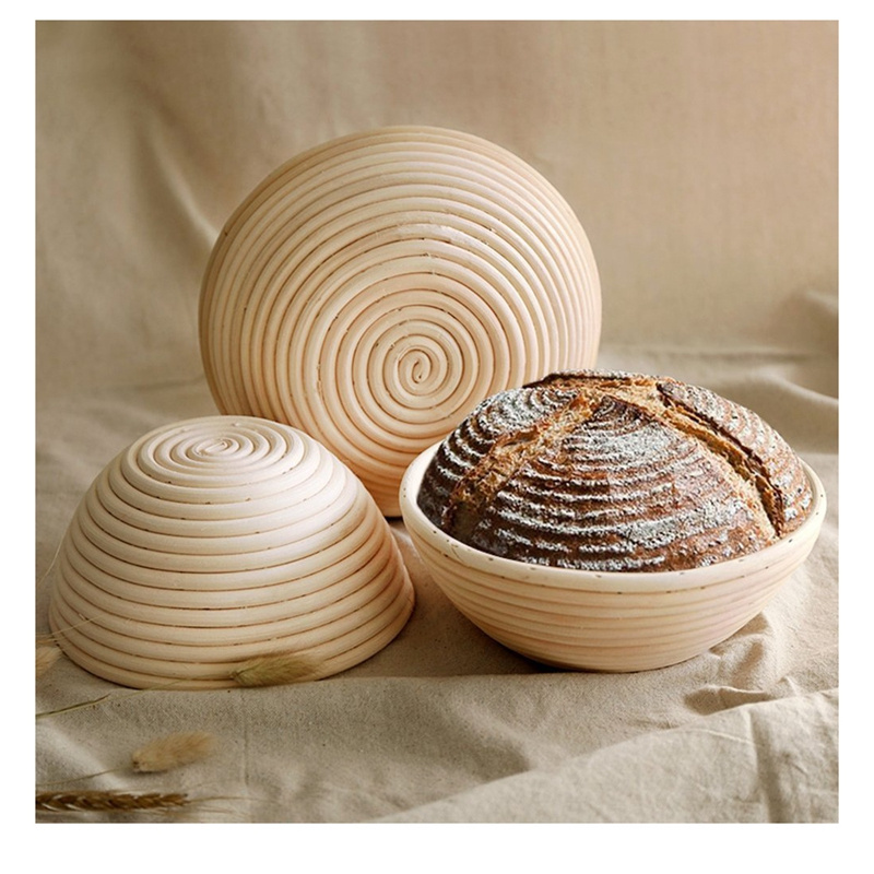 Oval bread banneton proofing basket barneton bread fermentation basket set woven proofing bread basket