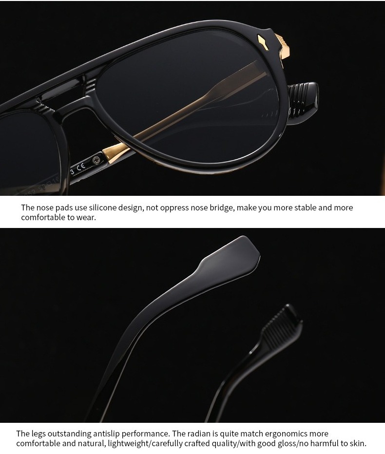 Personality Sun Men Shades Male Sun Glasses Gradient Smoke Lens Female Luxury Unisex Oversized Shade 2024