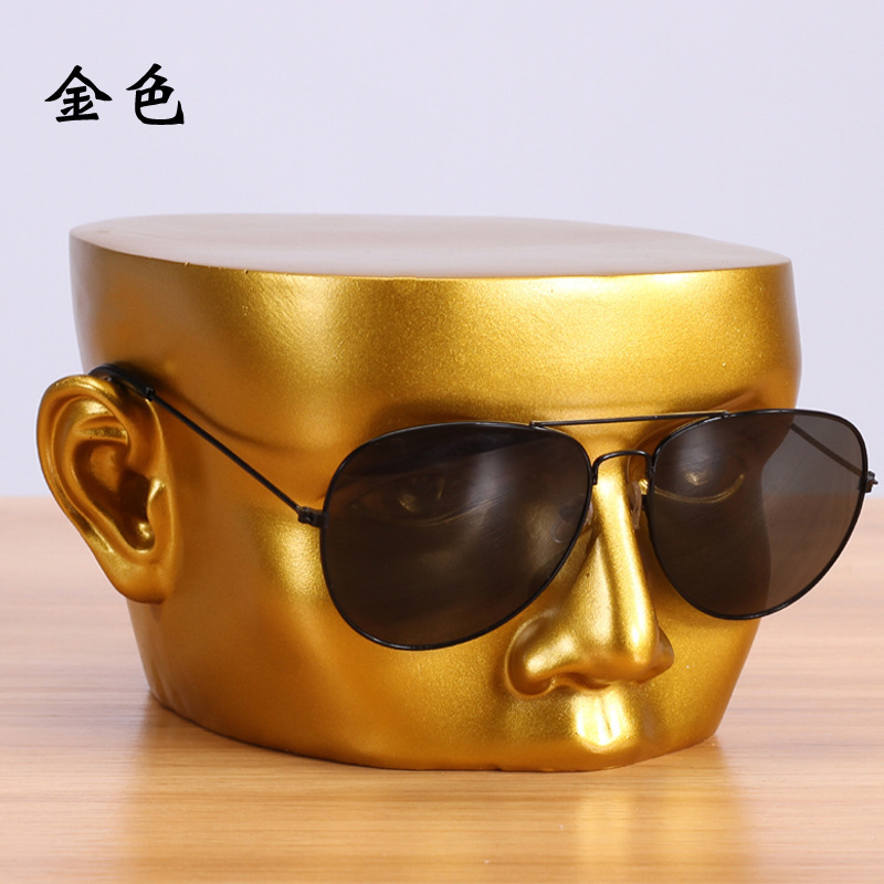 Wholesale Custom Logo Factory Dummy Head Glasses accessories Display Racks Model Eyeglasses Desktop Sunglasses Display Stand