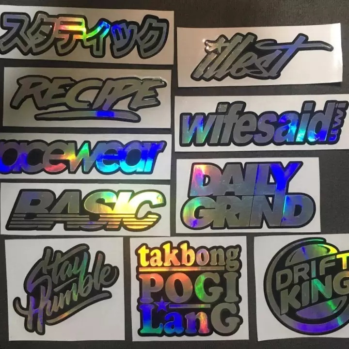 Customized waterproof vinyl Flash die-cutting animation vinyl sticker holographic sticker