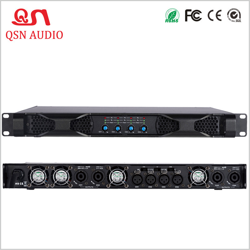 4*1800W Professional 1u Digital Power Amplifier D4180