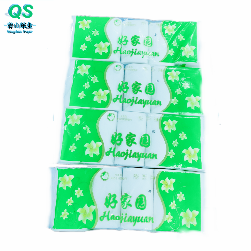 Qingshan Factory Wholesale printed toilet paper colourful  5 ply toilet paper