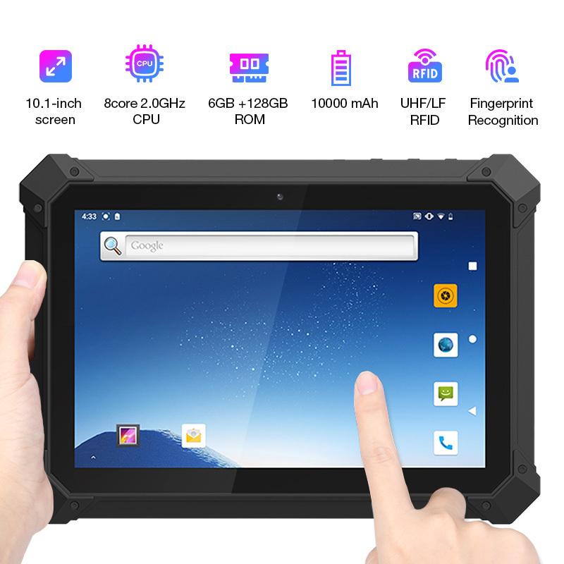 Industrial Use Android 12 Octa Core 4G Rugged Tablet 10 inch RJ45 HDMI 128GB Dual Sim rugged industri Tablet PC