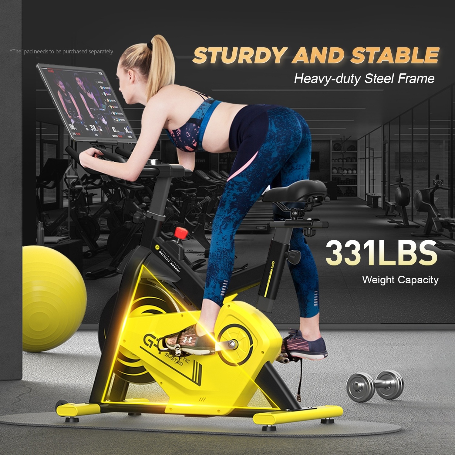 Snode Exercise bike  magnetic control intelligent dynamic bicycle fitness bicycle home indoor sports gym weight-loss equipment