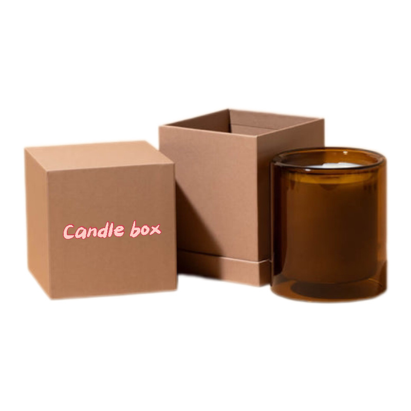 Wholesale Biodegradable Luxury Black Metal Canister Boxes Cardboard Boxes for Scented Candles Gift Box with Logo