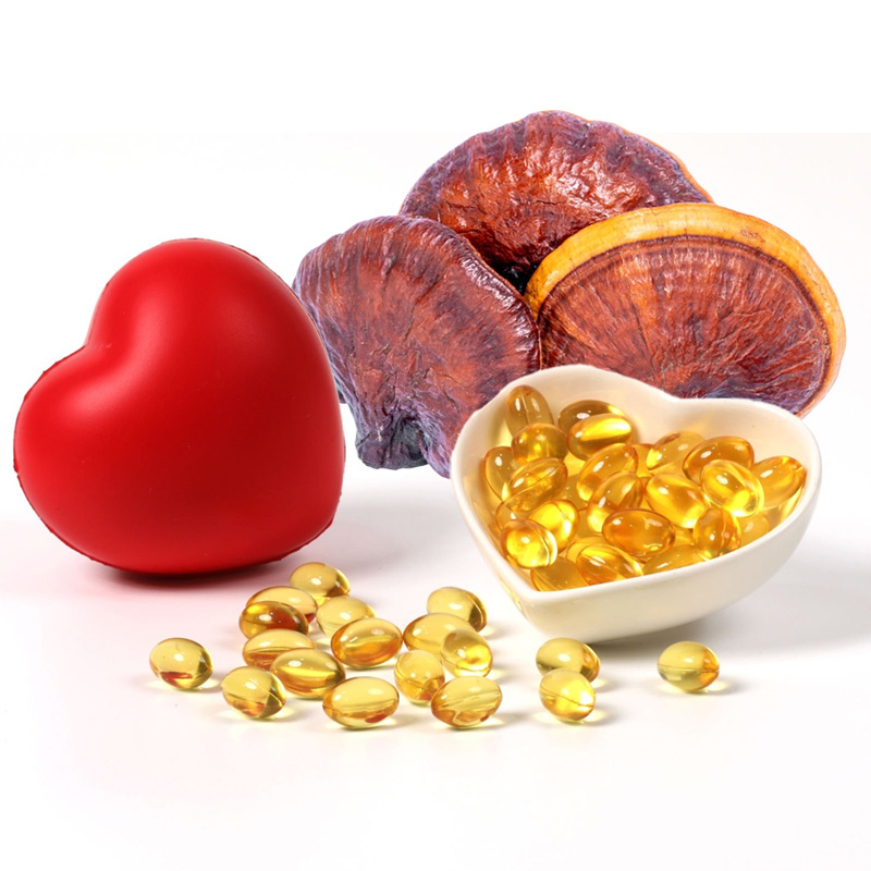 Reishi Mushroom Spore Oil Capsules Ganoderma Spore Oil Softgel Ganoderma Lucidum Spore Power Oil Soft Capsule