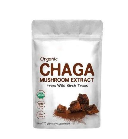 Food Grade Organic 10:1 Chaga Mushroom Extract Powder Chaga Extract 20% polysaccharide Chaga Extract Powder