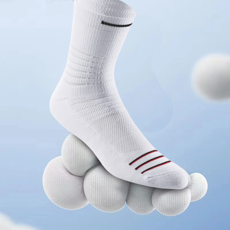 custom logo men CoolMax soft bottom sports athletic elite socks cushioned athletes socks