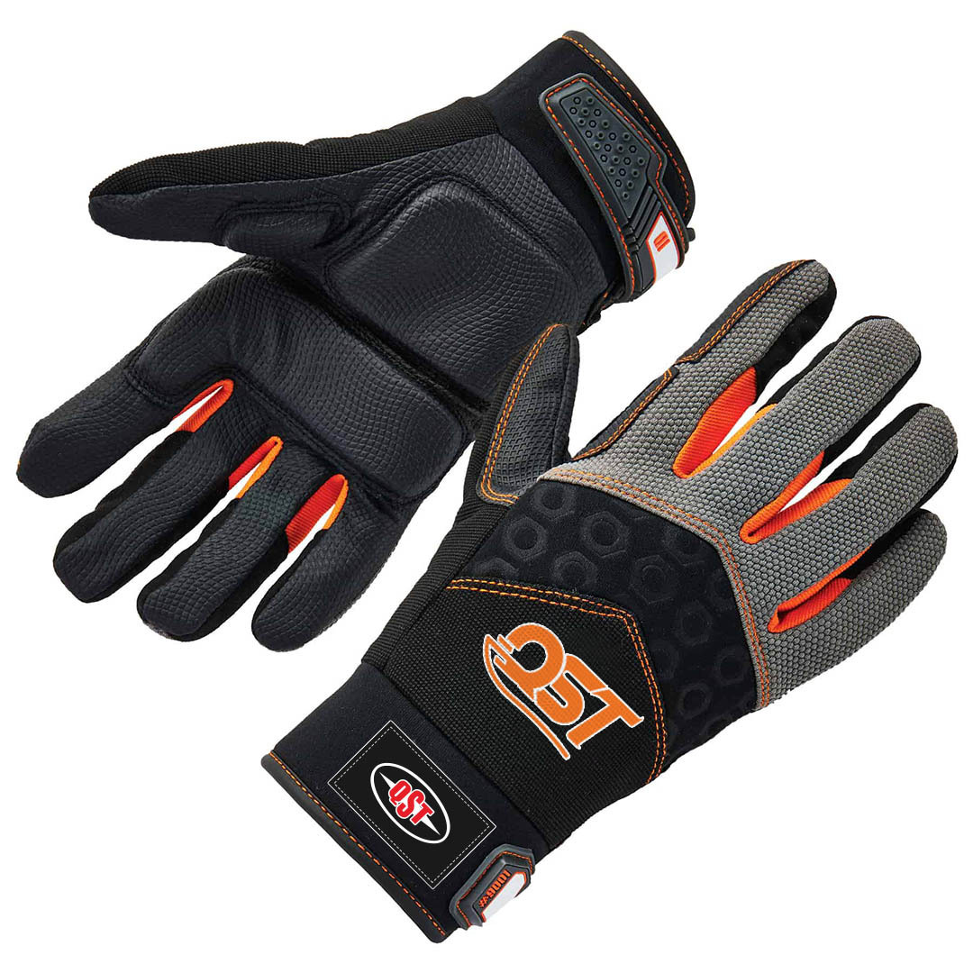 ProFlex Anti-Vibration Gloves Full Finger Certified Lightweight with Wrist Support Hand Protection Mechanic Glove