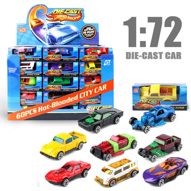 QS Wholesale 1 64 72 Die Cast Car Vehicles Metal Set Model Toy Cars Collection 1:64 1/72 Small Sliding Diecast Vehicle