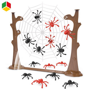 QS Hot Sale Toy Insect Spider Bouncing Halloween Decorations Interactive Children Novelty Puzzle Board Game Jumping Toy Spider