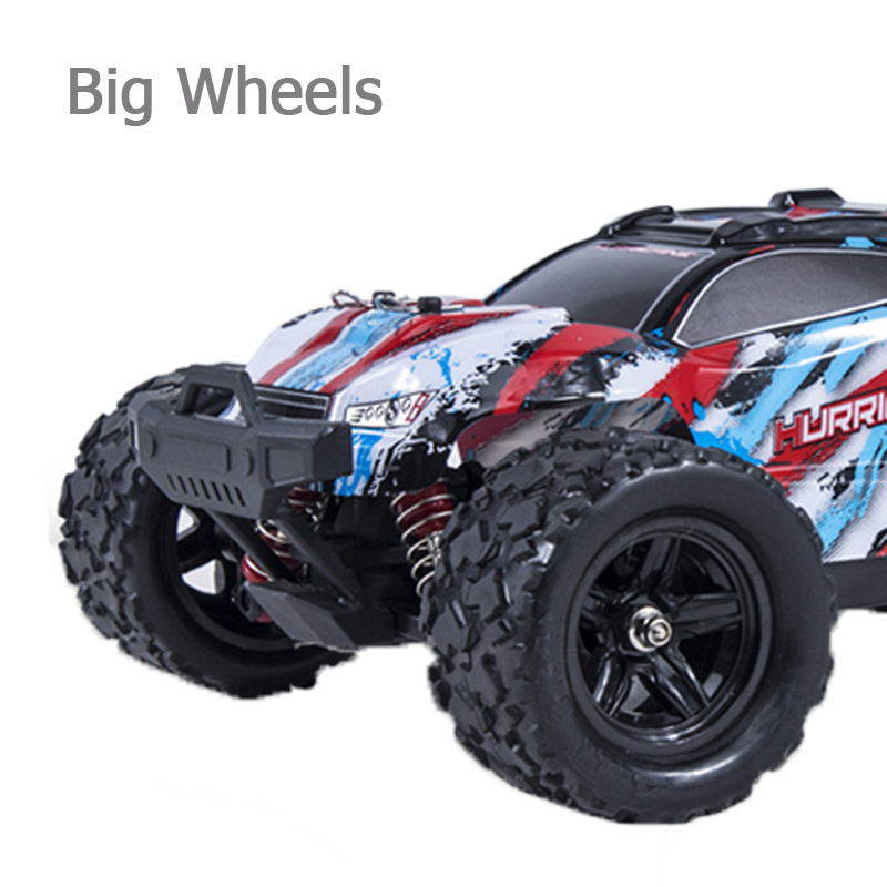 QS Hot Selling 2.4G Remote Control 4WD Climb Vehicle RC High Speed Big Wheel 2 Colors Off-Road Racing Toy Car For Children Gift