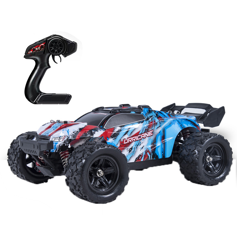 QS Hot Selling 2.4G Remote Control 4WD Climb Vehicle RC High Speed Big Wheel 2 Colors Off-Road Racing Toy Car For Children Gift