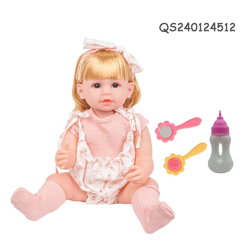 QS Popular Full Big Silicone Body Reborn Dolls 24 Inch Newborn Baby Girl Electric Realistic Doll Toys With Crying Sneezing