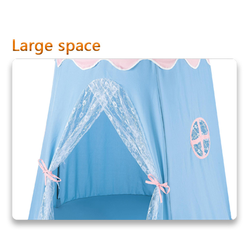 QS Children Big Small Mini Size Mongolian Yurts Play House Canvas Toys Space Ocean Tent For Baby Kids Blue Pink Indoor Outdoor