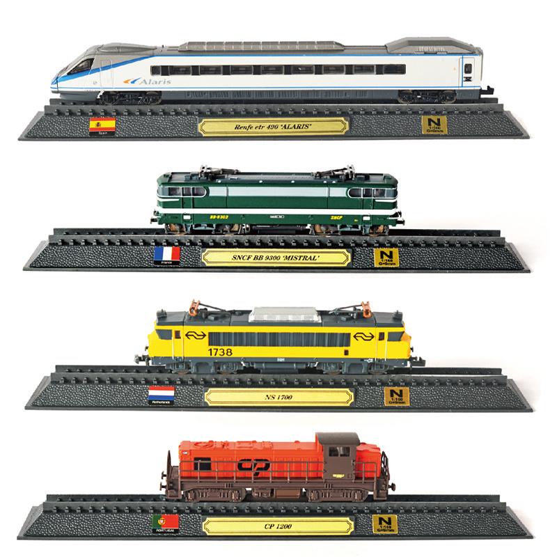 QS Customized Simulation Multi-Country Style 1:160 N Scale Classic Model Railway Train Car Set Toys For Sale Kids Play