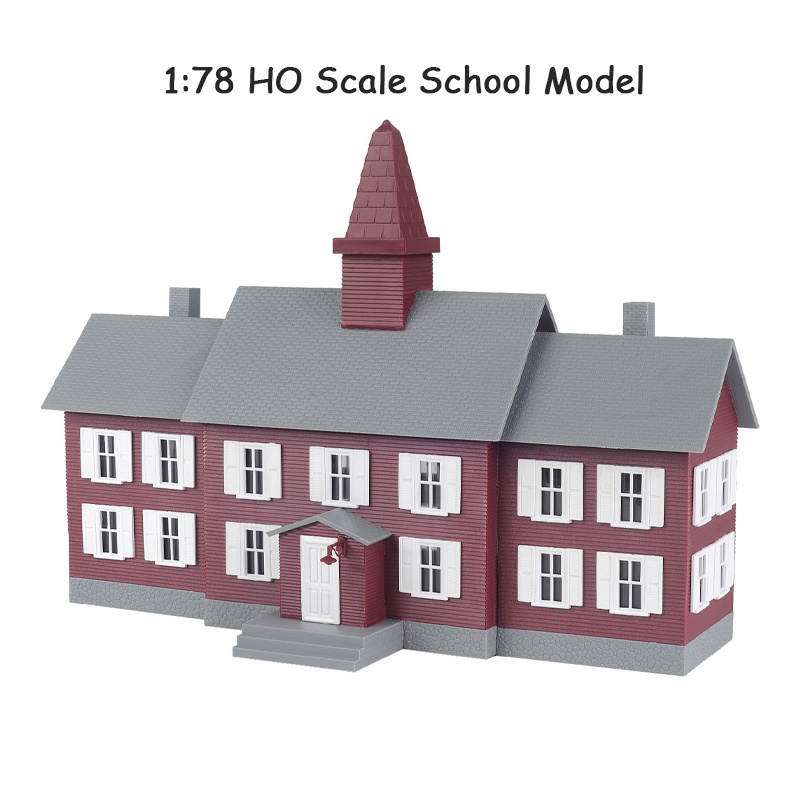 QS New Design Educational Toys 3D Assembled 1:87 HO Scale Construction Building Houses Model Miniature Scenes Kit Toys For Sale