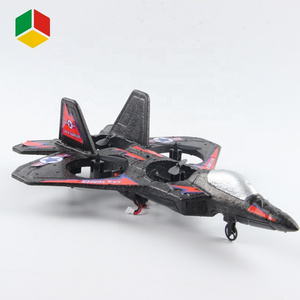 QS TOY Multifunction Eco-friendly A Key Roll 2.4G HZ RC Airplane RC Thunoer Jet X Bubble Plane Headless Model Kit Toy With USB