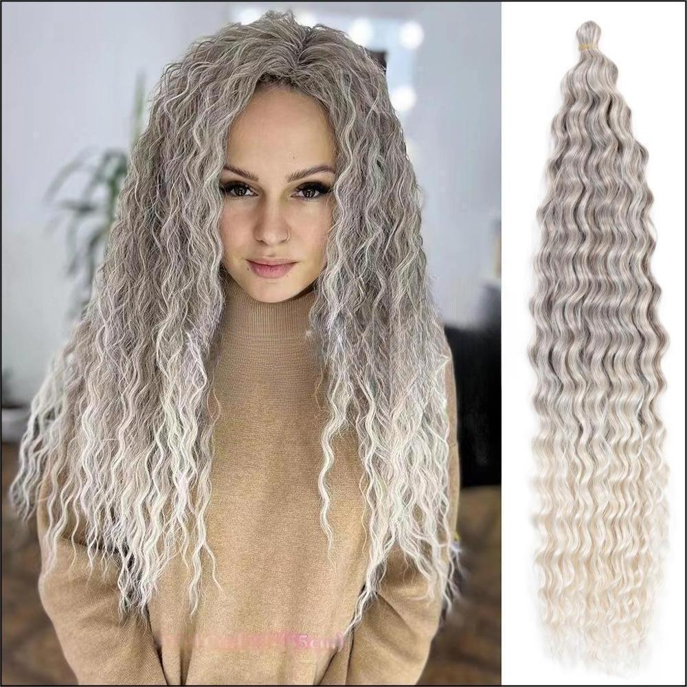 Wholesale Ariel Curl Hair Water Wave Twist Crochet Hair Synthetic Crochet Braids Extension For White Women