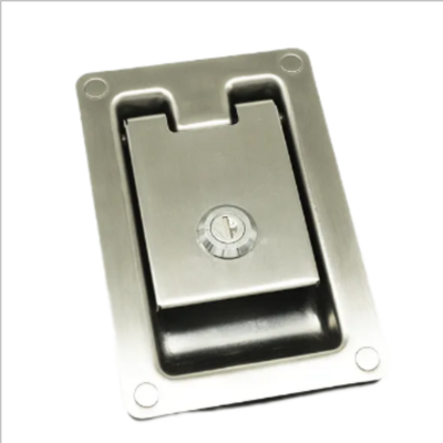 Stainless Steel Panel Paddle Latch Recessed Plane Lock for Truck Trailer