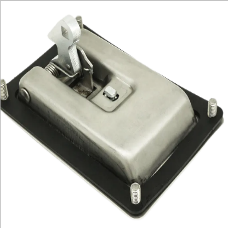 Stainless Steel Panel Paddle Latch Recessed Plane Lock for Truck Trailer