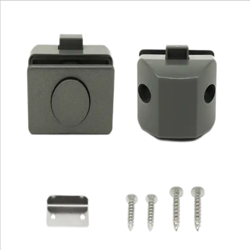 High Quality Zinc Alloy Black Push Button Lock for Truck Trailer RV Lock