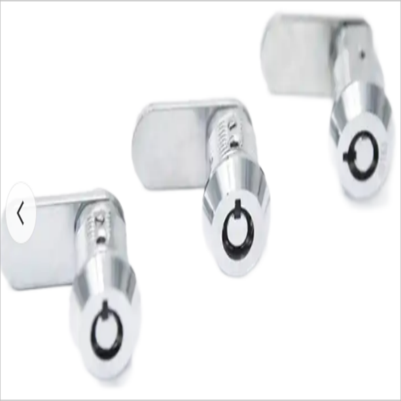 Zinc Alloy Sliver Chrome-plated Cam Lock Mini push lock with Keys for RVs Cabinet Door