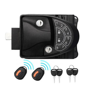 Zinc Alloy All Metal RV Keyless Entry Door Lock Right Hand Wireless with Keypad & Fob for RV Camper Trailer 5th Wheel Yacht