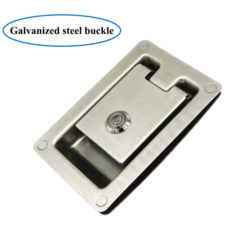 Stainless Steel Paddle Latch Safety Door Lock for Truck Trailers Recessed Plane Lock Cylinder