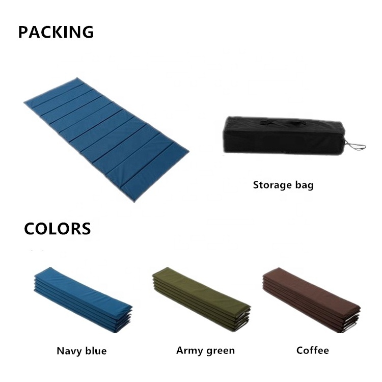 Outdoor Waterproof 1cm/1.5cm Foam Folding Portable Lightweight Sleeping Pad Sleeping Mat for camping or using in car or office