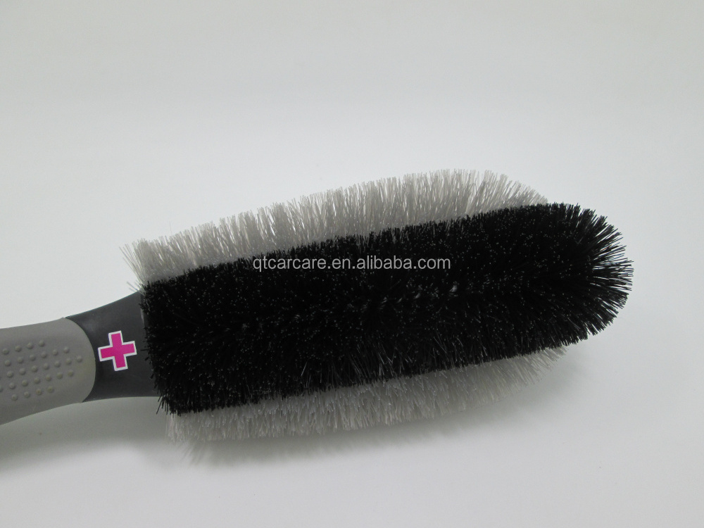 PP High Density Bristles Car Details Short Handle Wheel Tire Hub Serviceable Brush Detailing