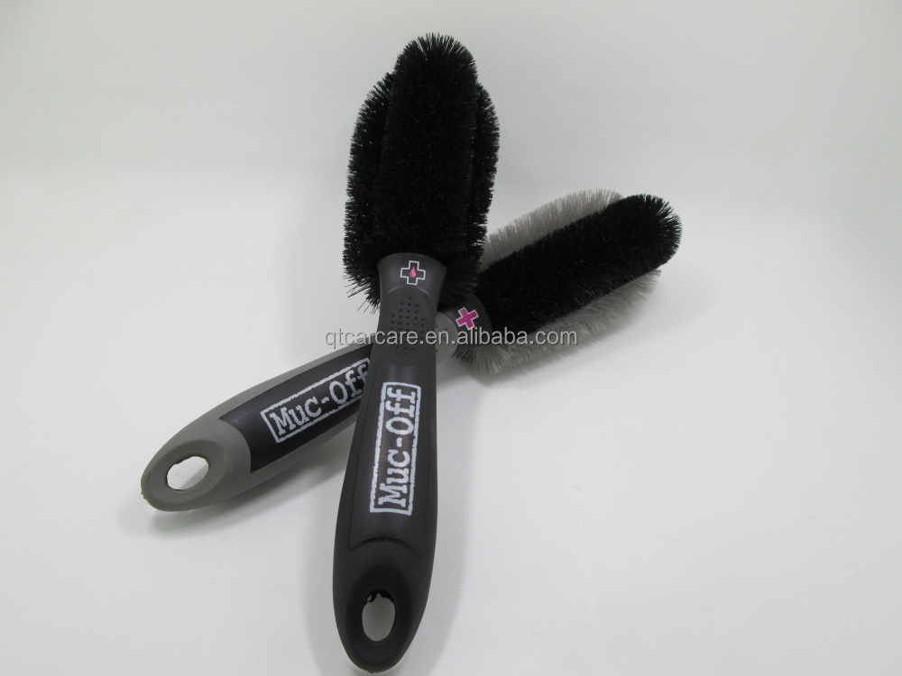 PP High Density Bristles Car Details Short Handle Wheel Tire Hub Serviceable Brush Detailing