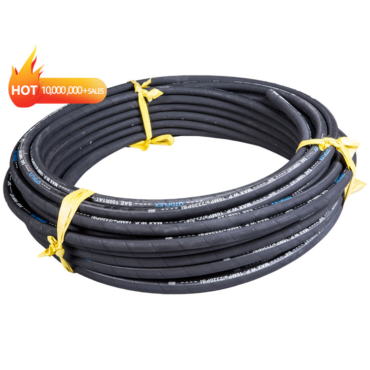 Custom High Pressure Mangueras Hidraulicas 1 Inch Rubber Hydraulic Hose