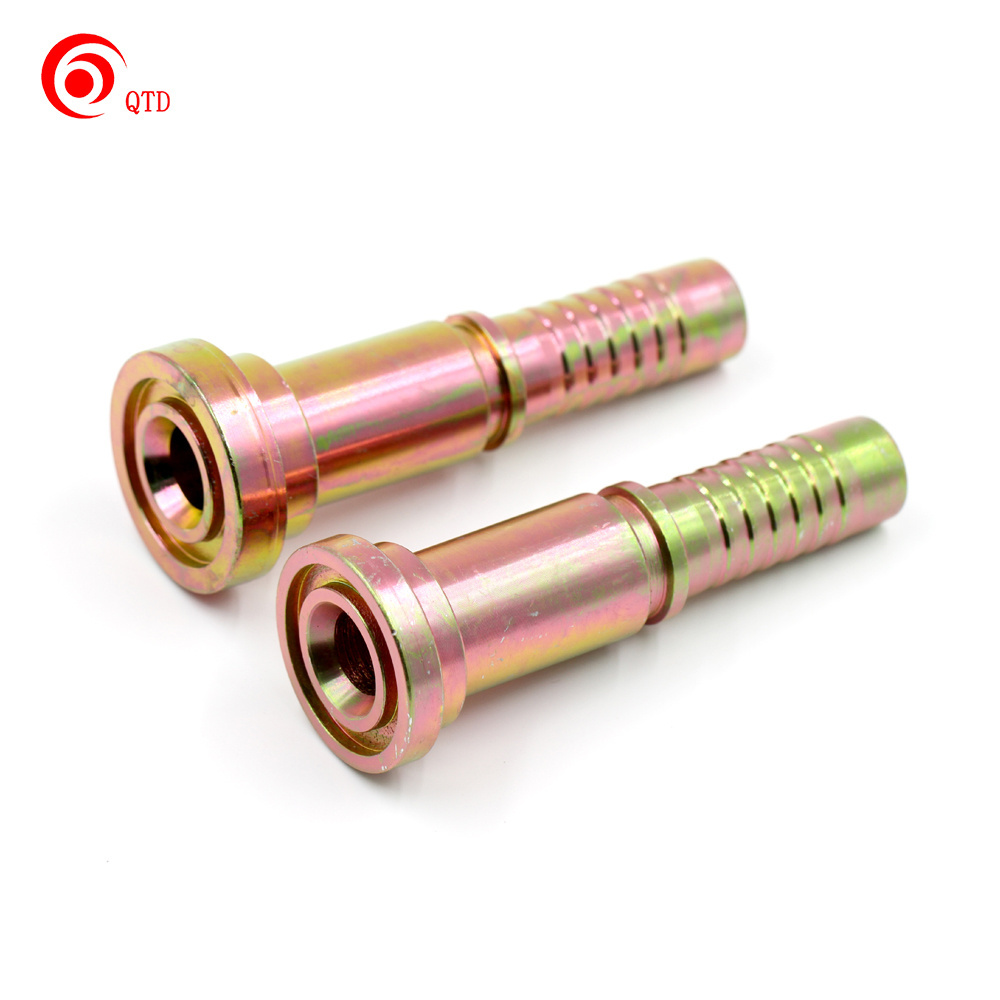 High Pressure Forged Swivel Hose Fittings Straight Crimp Style Hydraulic Pipe Hose Fitting