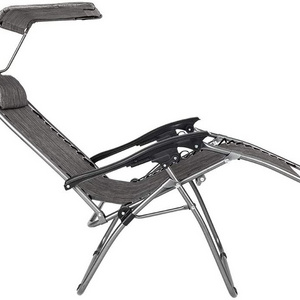 Folding camping  folding chair recliner with Sun shade and cuphplder