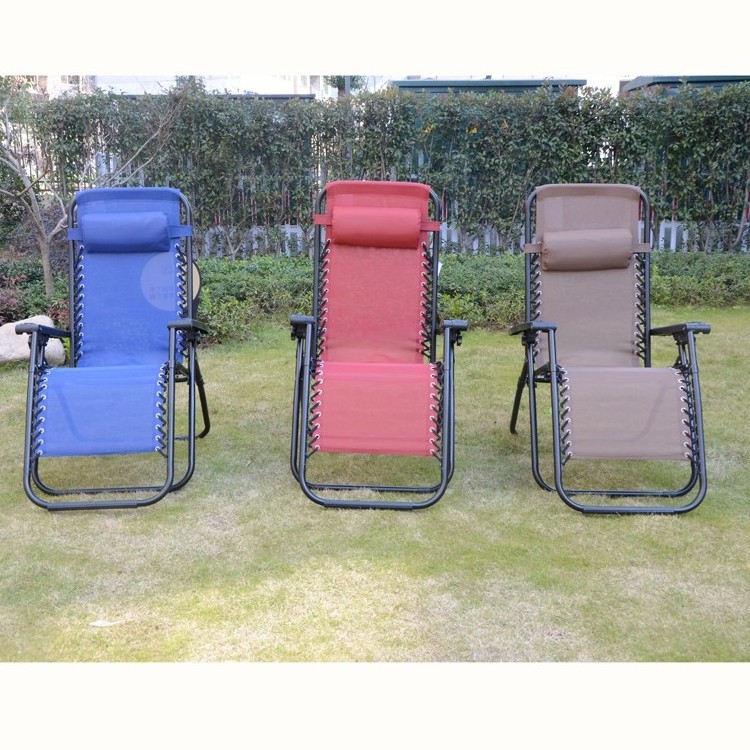 Lightweight Folding Outdoor Beach Reclining Lounge Chair