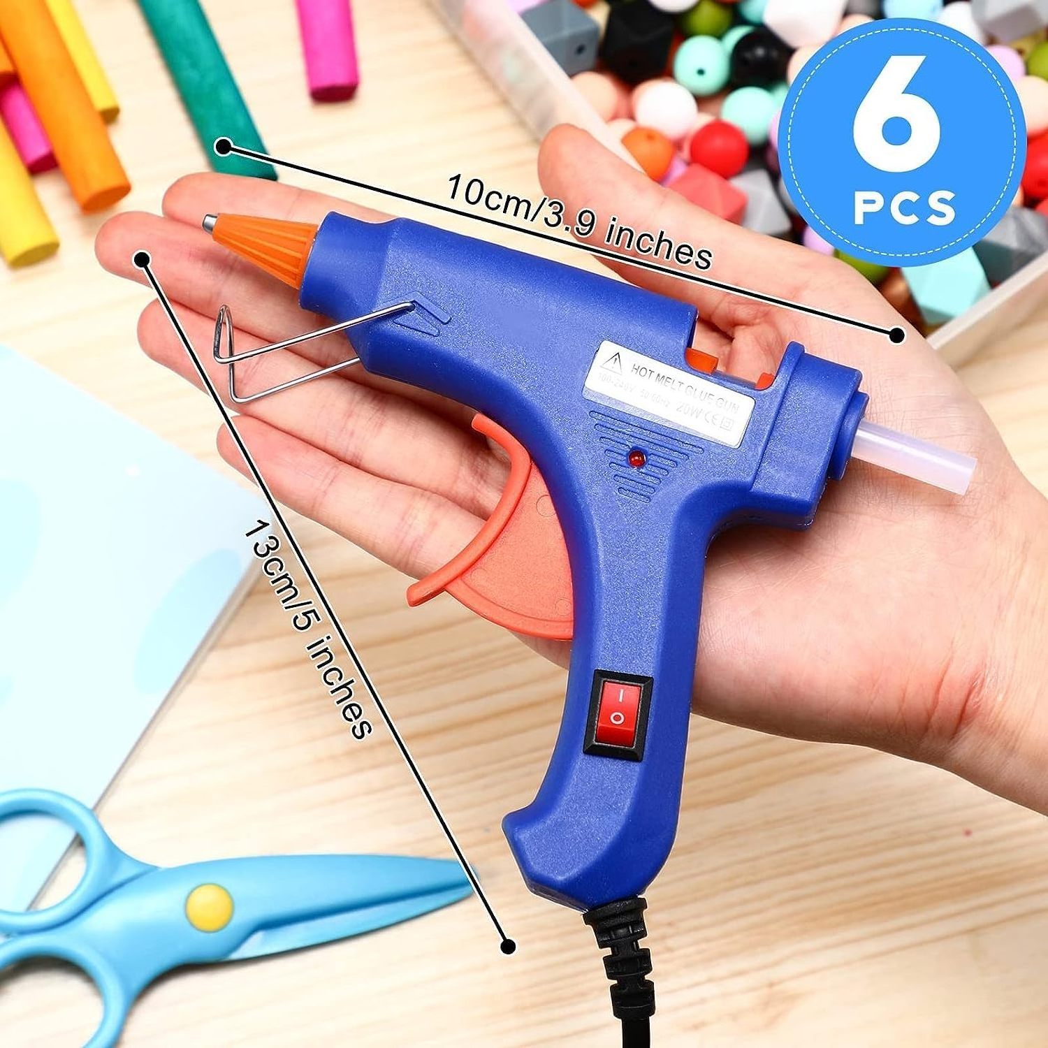 Hot Melt Glue Gun 20/60/150w Diy Handmade Tools High Quality Aluminum Nozzle Mini Hot Melt Gun With 10pcs Glue Stick For Tufting