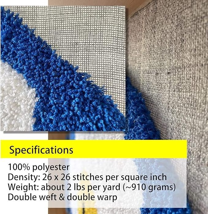 Factory Sale Durable High Quality Cost Price Monk Cloth Gray Polyester Primary Tufting Cloth Gray  For Embroidery Machine Cloth