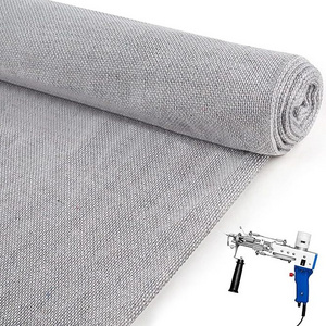 Hot Sale Factory Germany Standard Gray Tufting Fabric Monk Cloth Cotton Polyester Cloth Gray Primary Tufting Cloth For Knitting