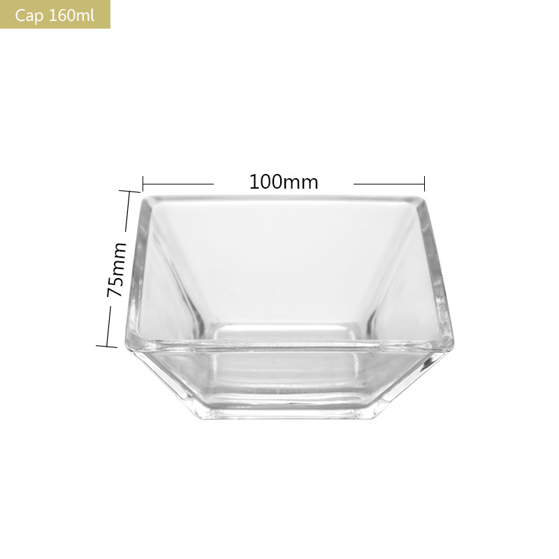 High Quality New Style Wholesale Customization Clear Crystal Serving Glass Dessert Dish