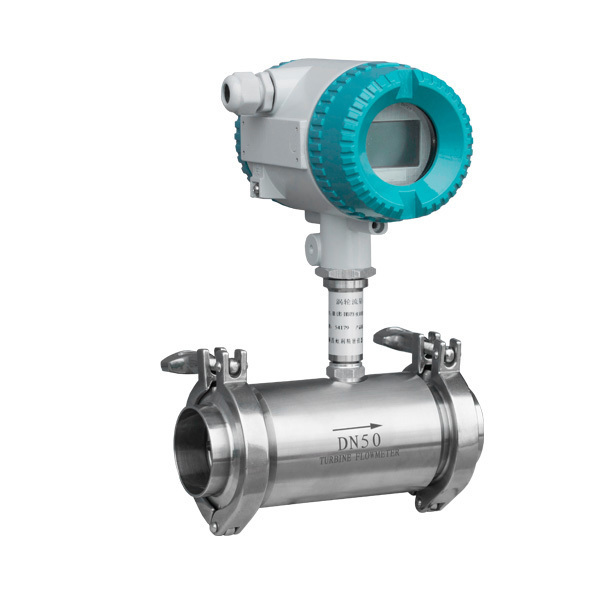 precision sanitary milk turbine flow meter