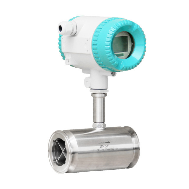 precision sanitary milk turbine flow meter