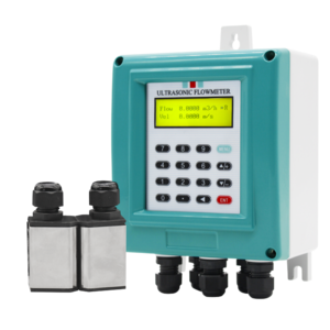 Transit Time Ultrasonic Flow Meter for Clean Liquids with snap-clamp on pipe